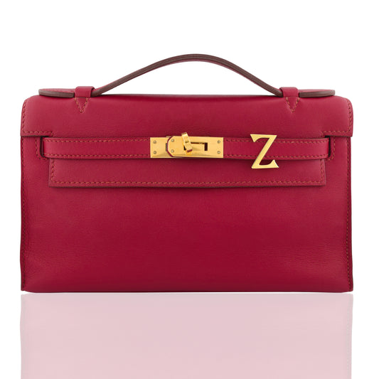 Alphabet 'Z' Bag Bijoux Plain Yellow Gold