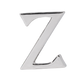 Alphabet 'Z' Bag Bijoux Plain 18K White Gold