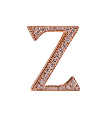 Alphabet 'Z' Bag Bijoux with Natural Diamonds
