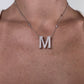 Alphabet 'M' Bag Bijoux with Natural Diamonds