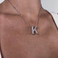 Alphabet 'K' Bag Bijoux with Natural Diamonds