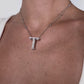 Alphabet 'T' Bag Bijoux with Natural Diamonds