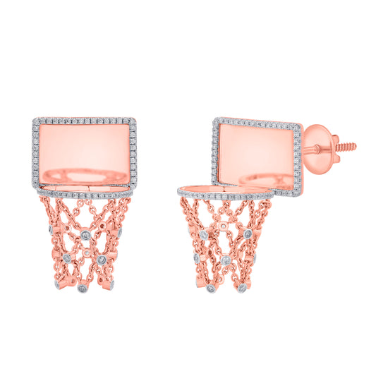 Basketball Hoop Earrings